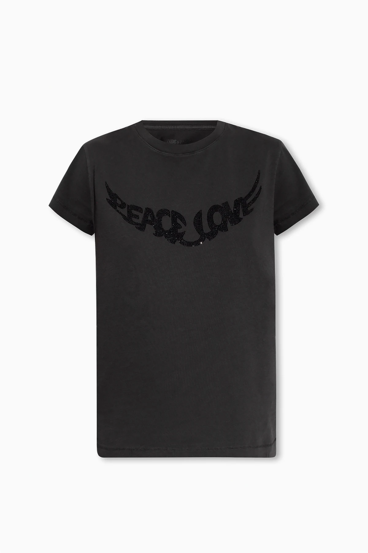 ‘Walk’ T-shirt with glossy appliqués