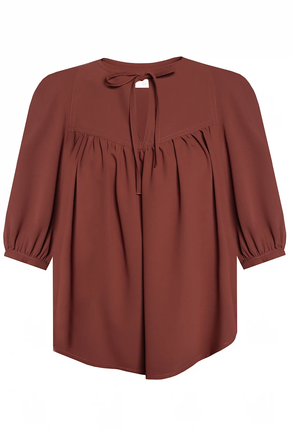 Top with puff sleeves