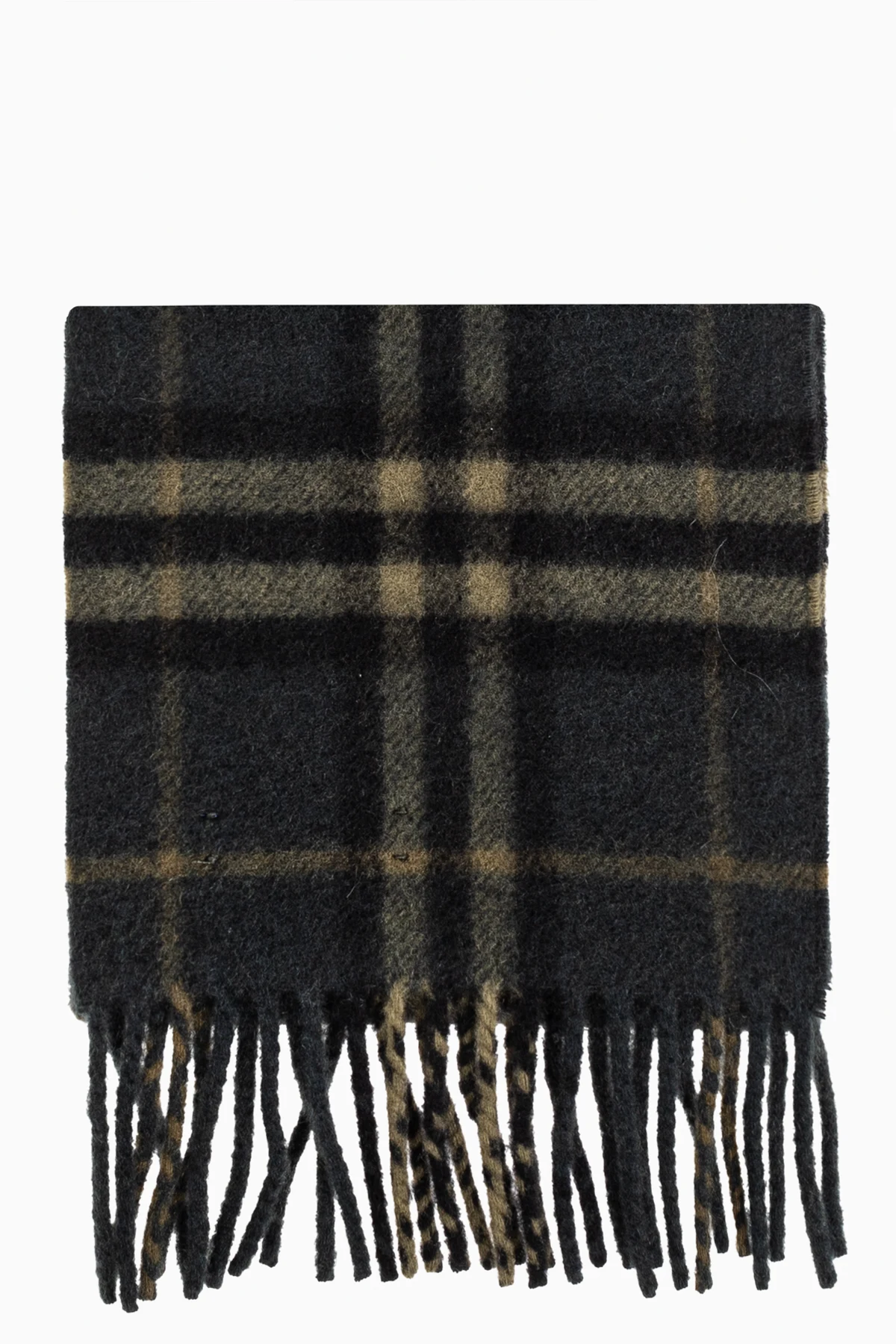 Kaszmirowy szal ze wzorem w kratę