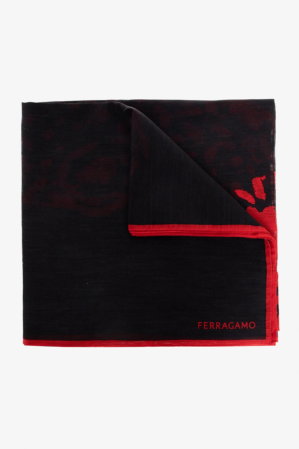 Scarf with animal motif