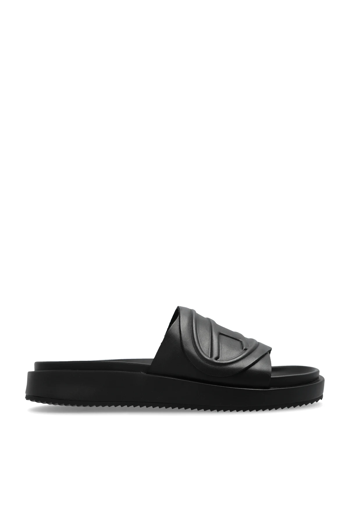 BLACK ‘SA-SLIDE D OVAL’ slides