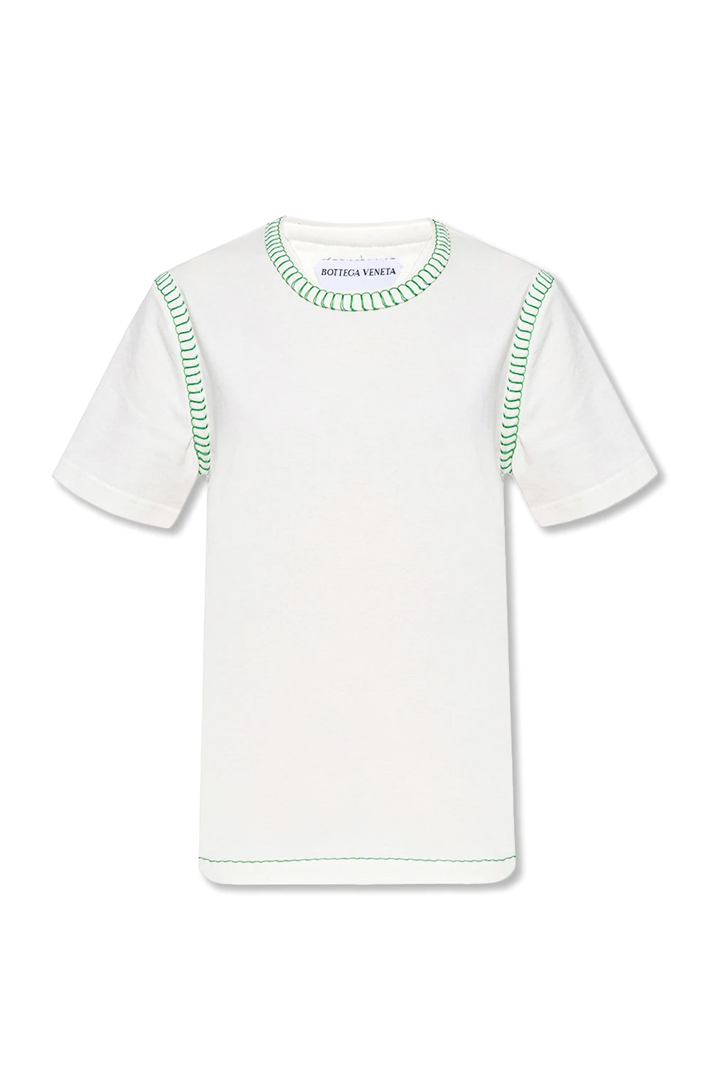 T-shirt with decorative stitching