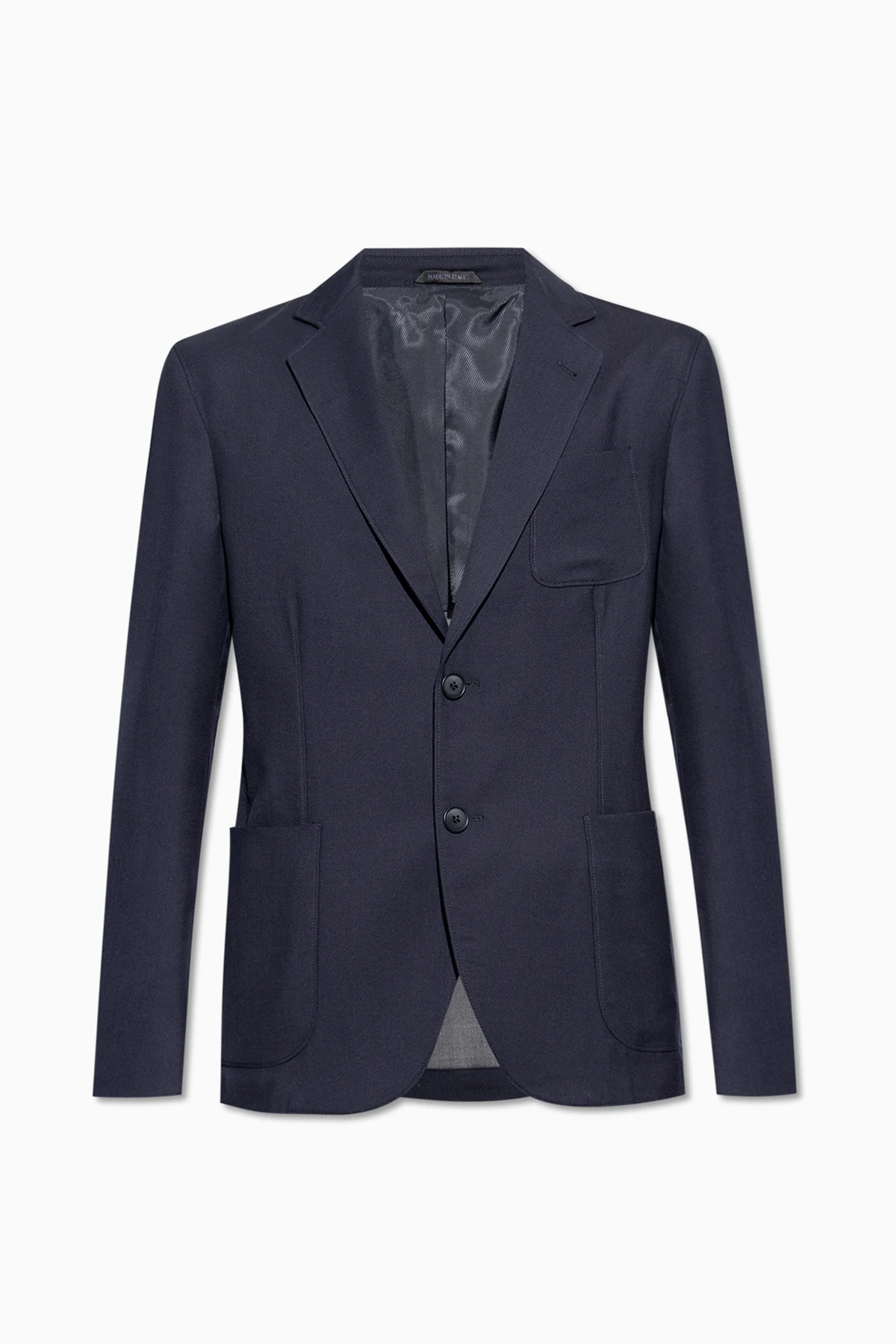Blazer with notch lapels