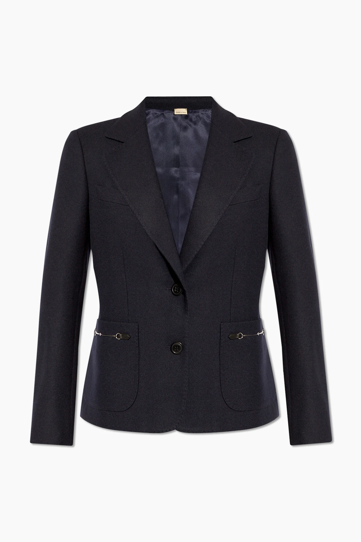 NAVY BLUE Cashmere bomber jacket
