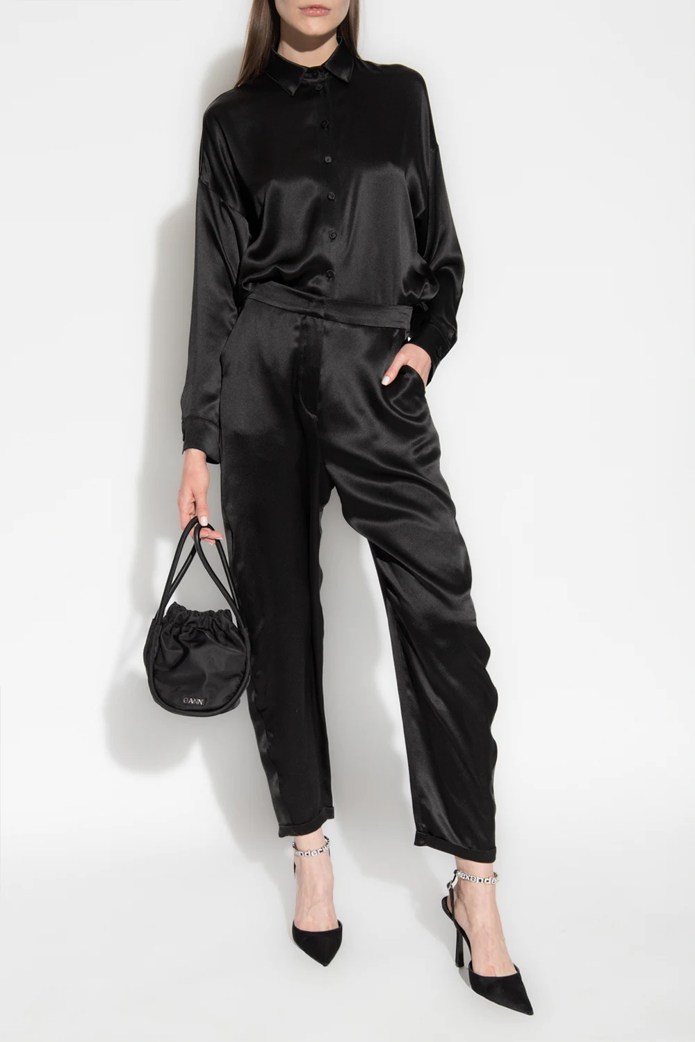 Silk trousers