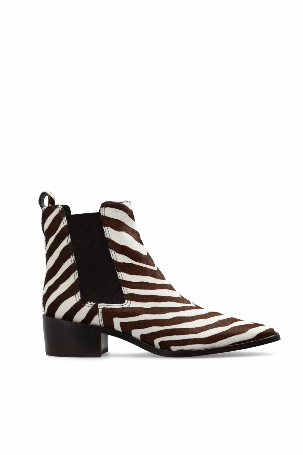 BROWN Ankle boots with animal motif