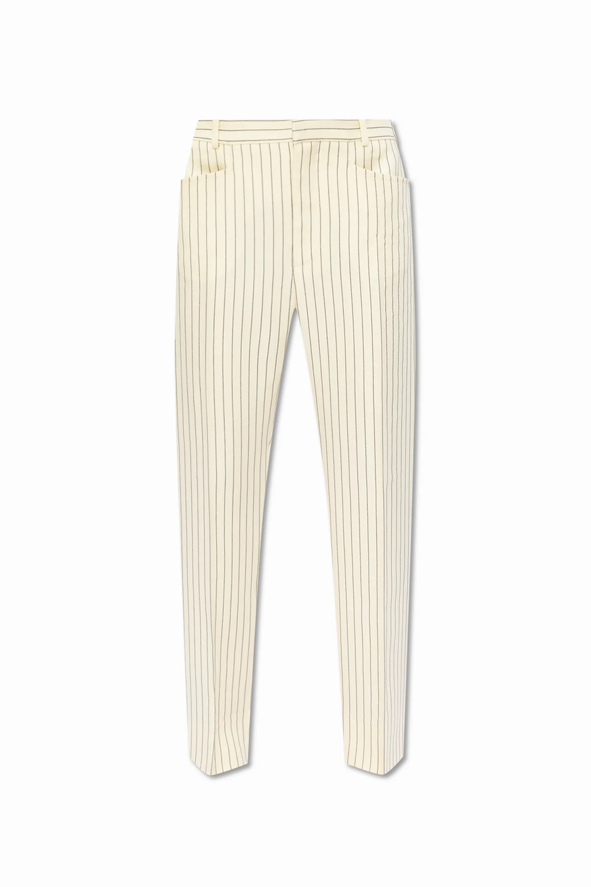 Pinstriped trousers