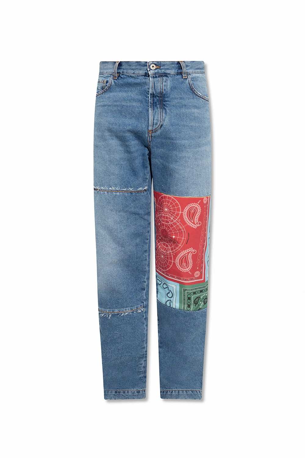 Jeans with patches