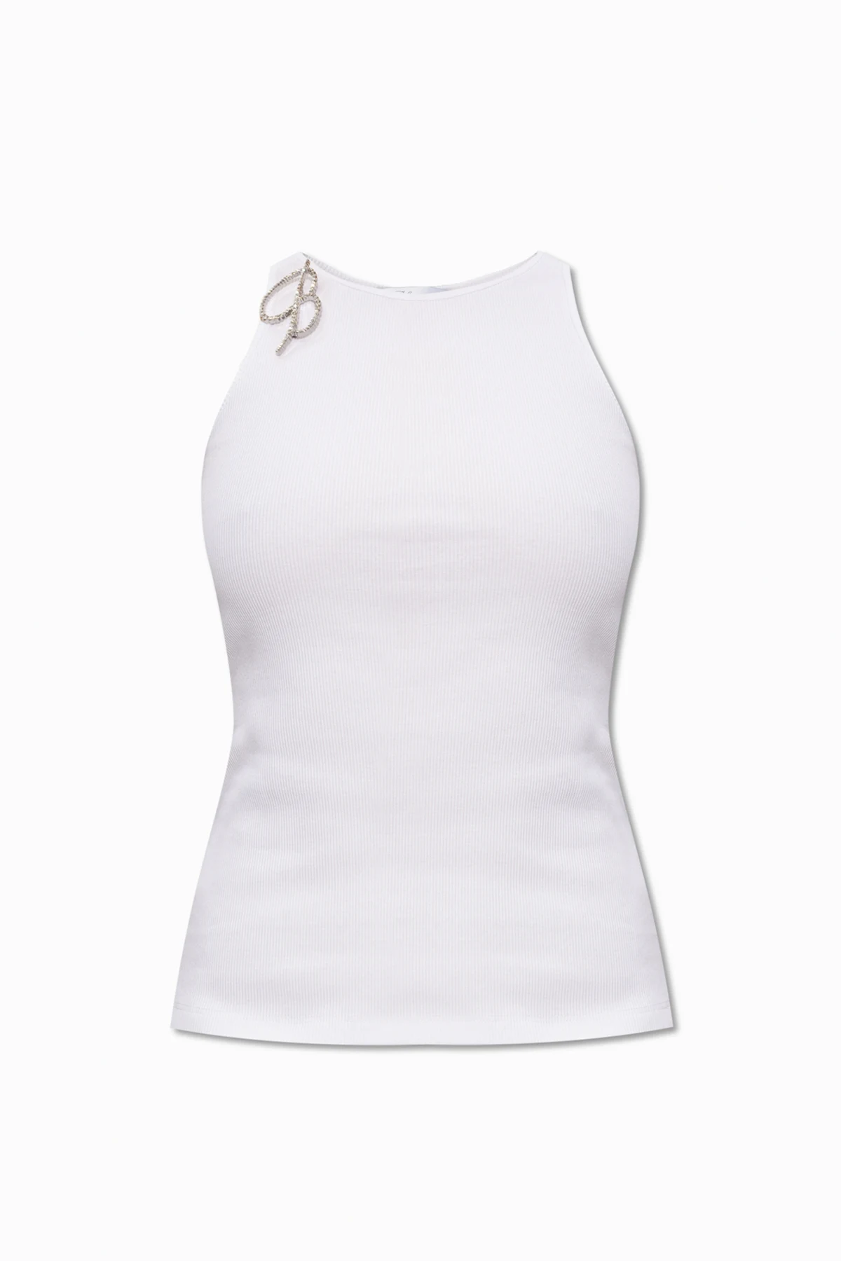 Top with crystal brooch