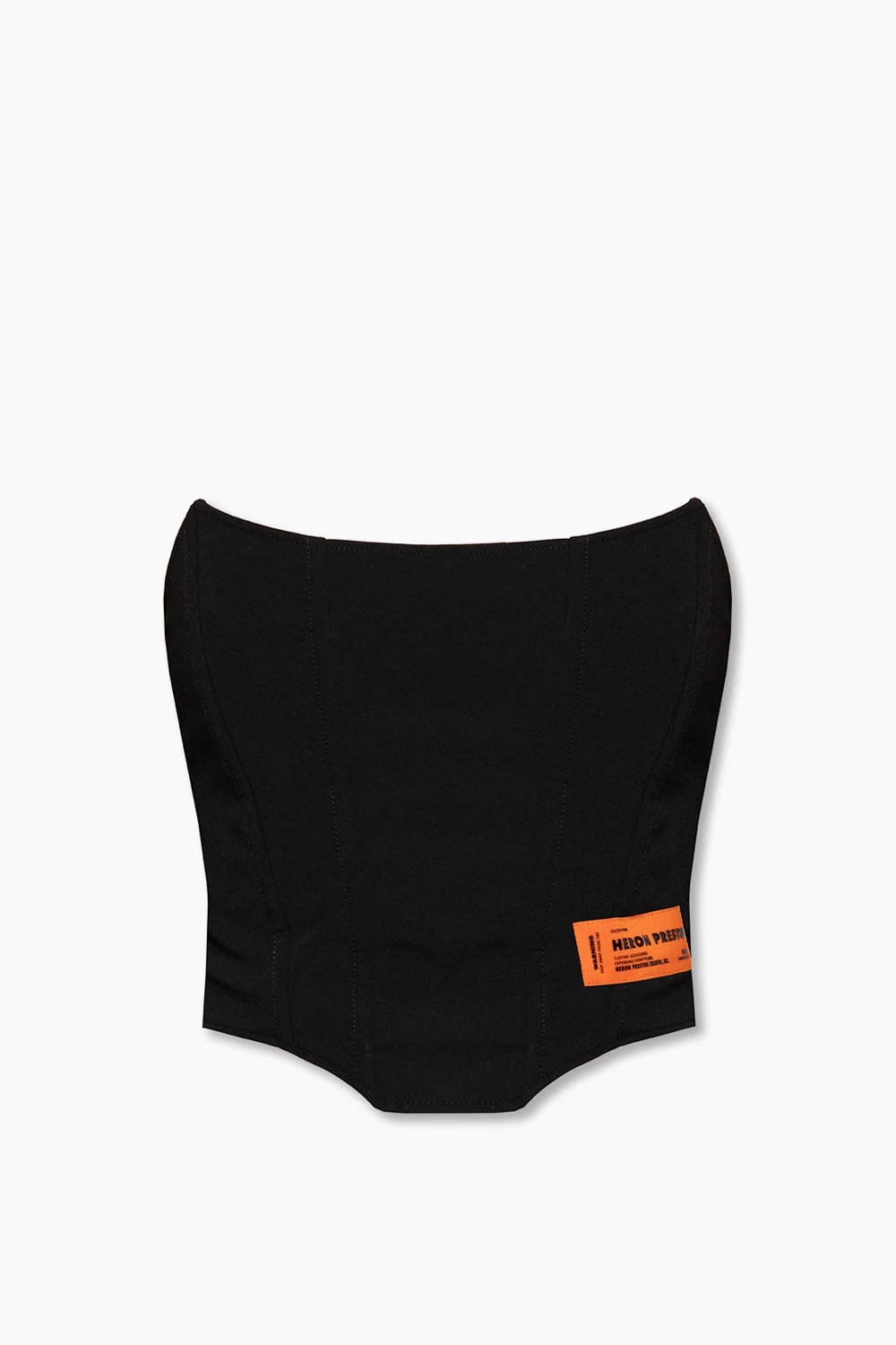 Corset top with logo