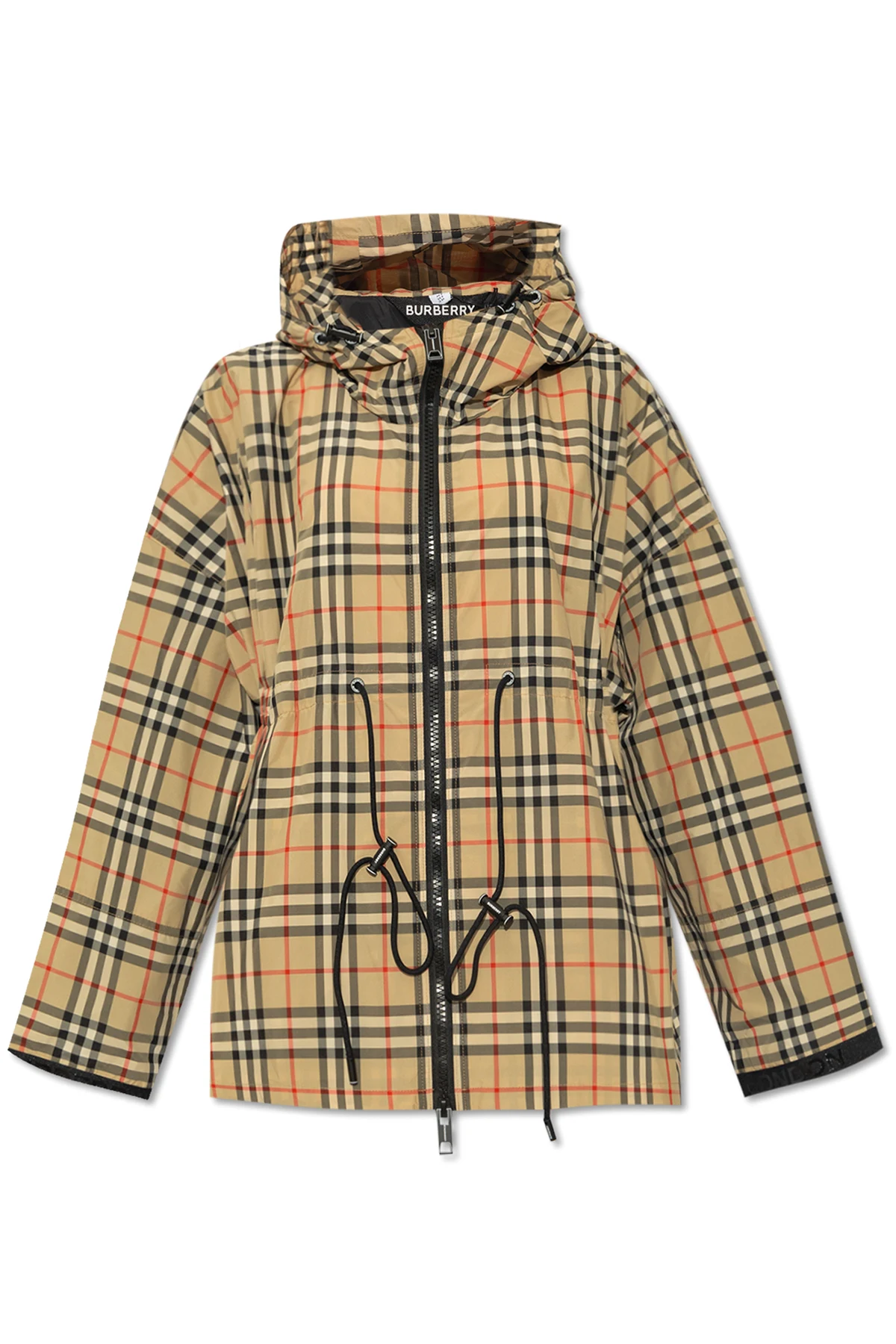 beige ‘Bacton’ hooded jacket