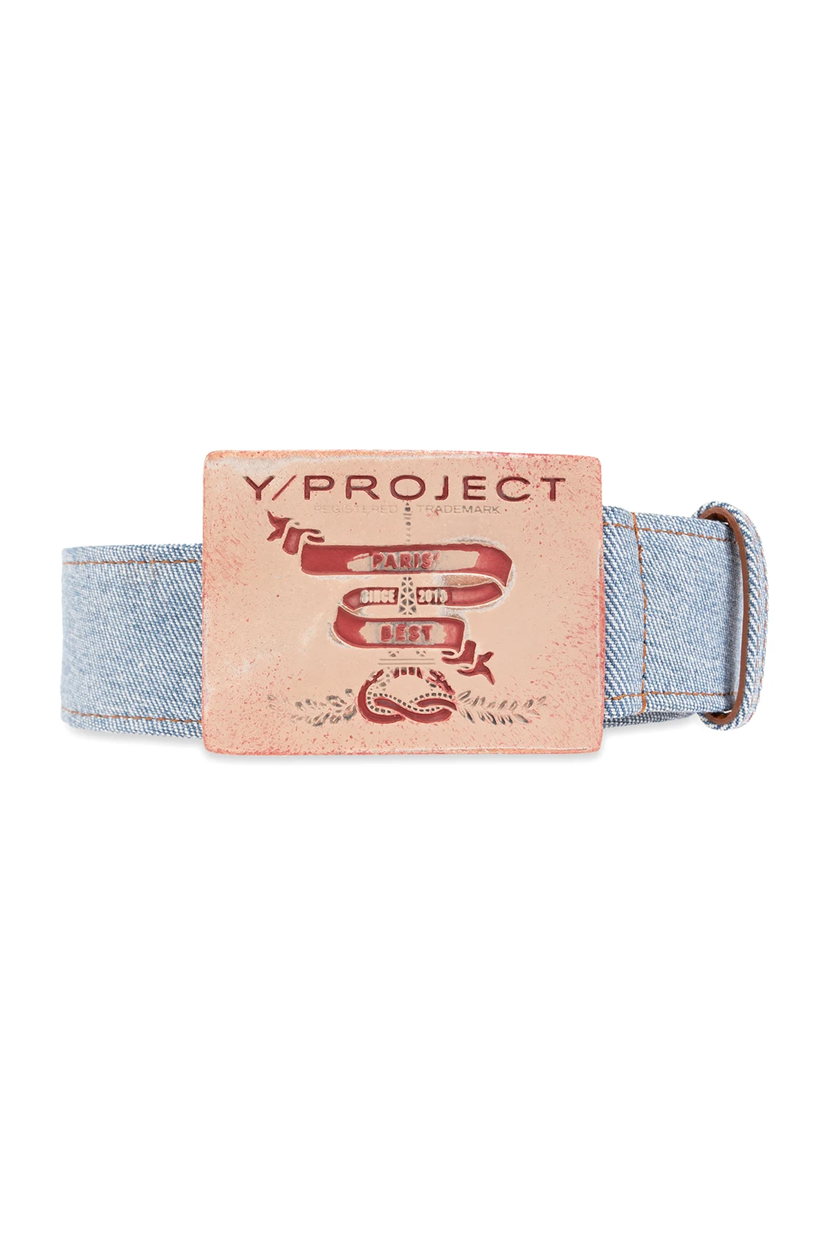 Denim belt