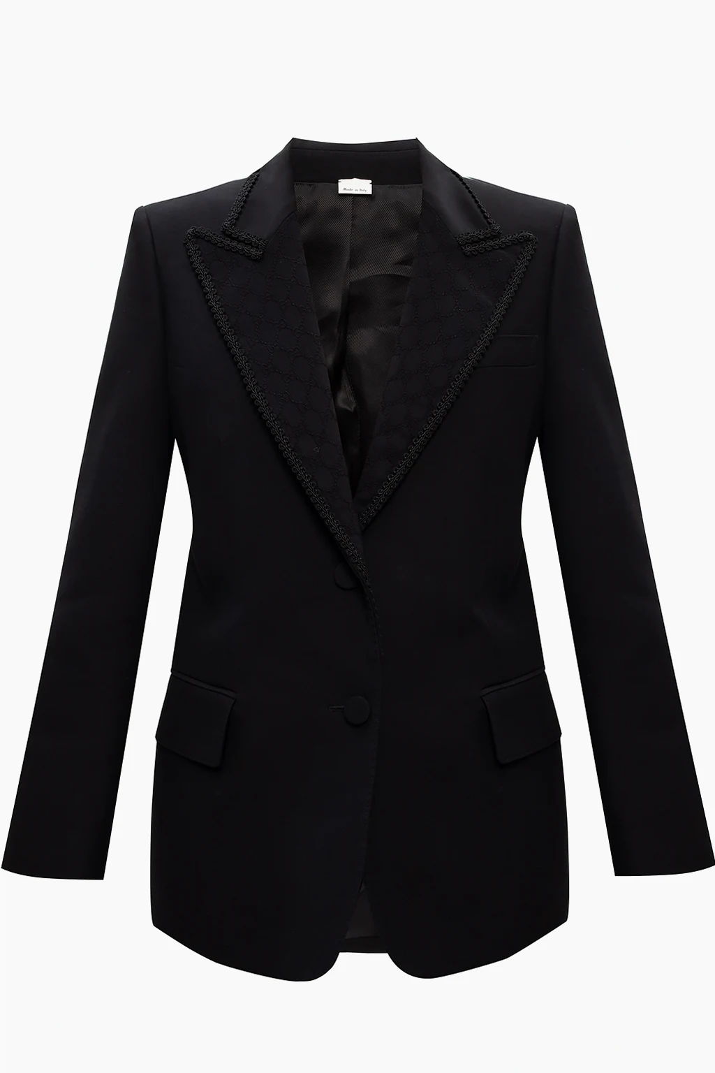 Blazer with decorative lapels