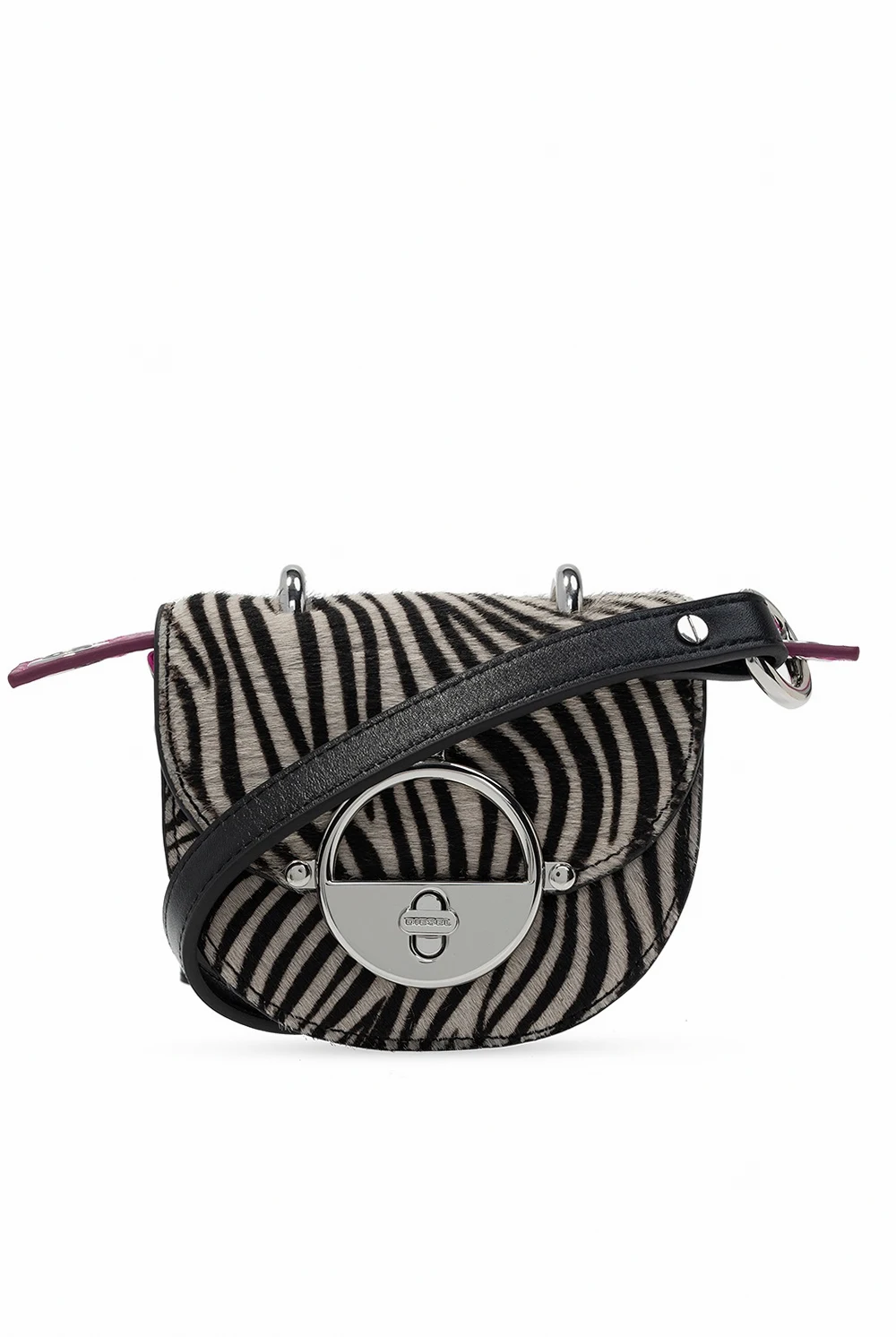 ‘Saddlelock Fur XS’ shoulder bag