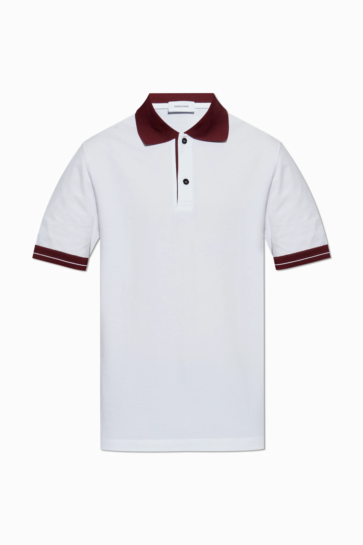 BIAŁY  Bawełniane polo