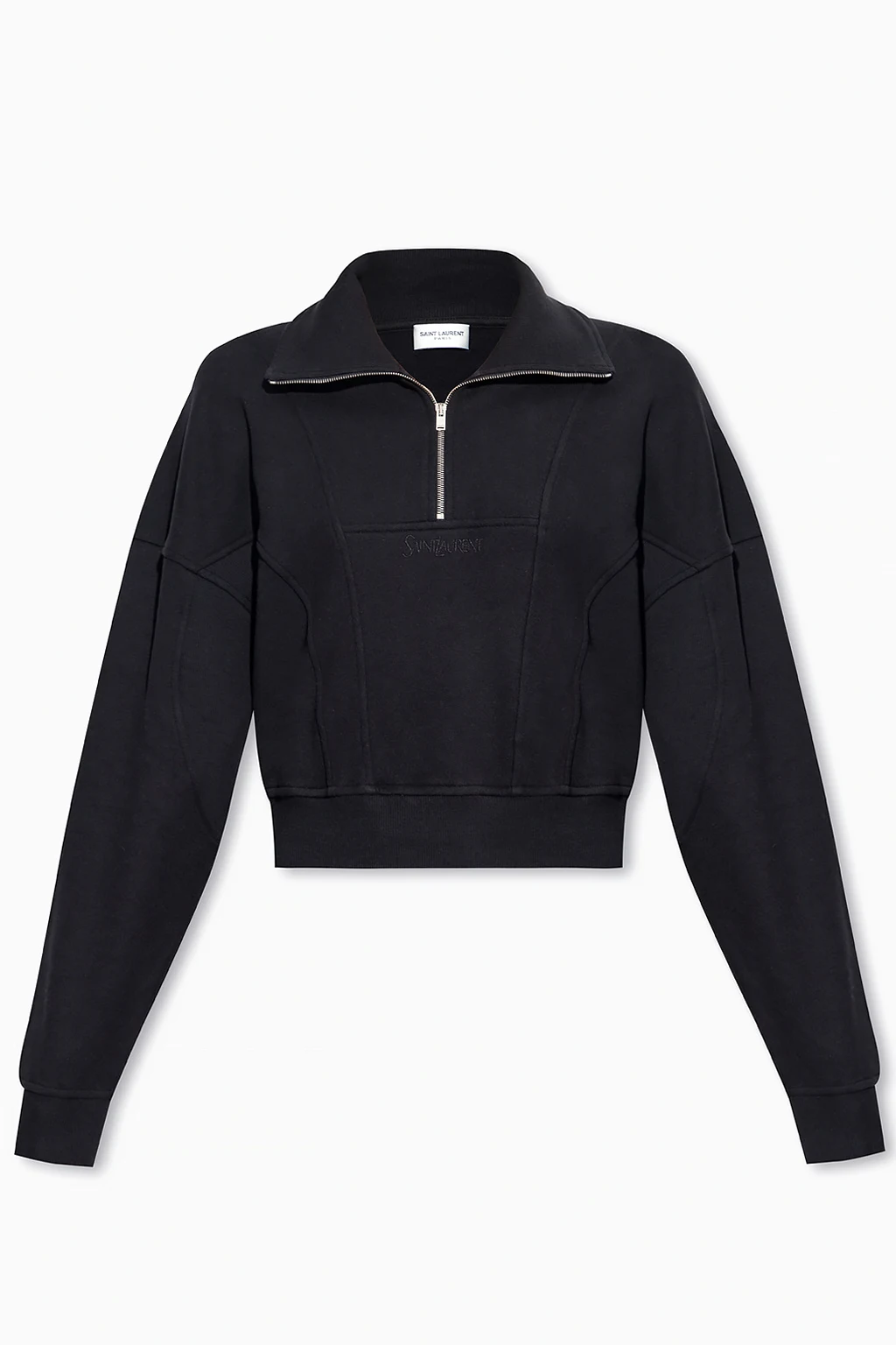 Sweatshirt with high collar