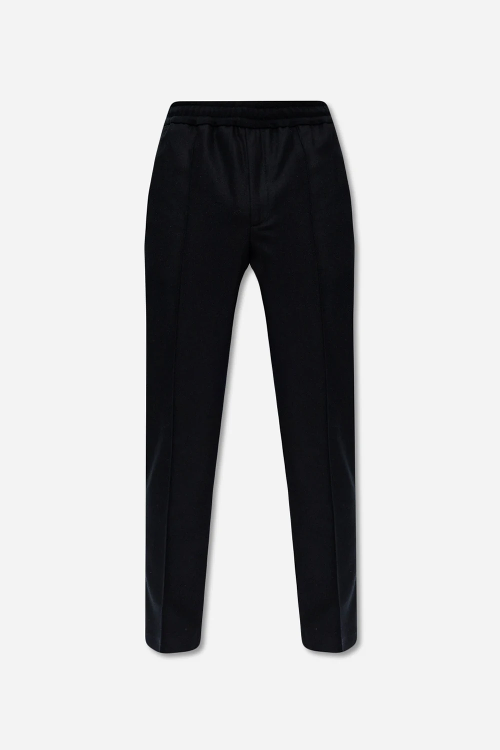 Wool trousers with logo