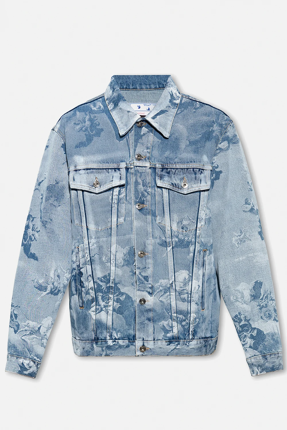 Patterned denim jacket