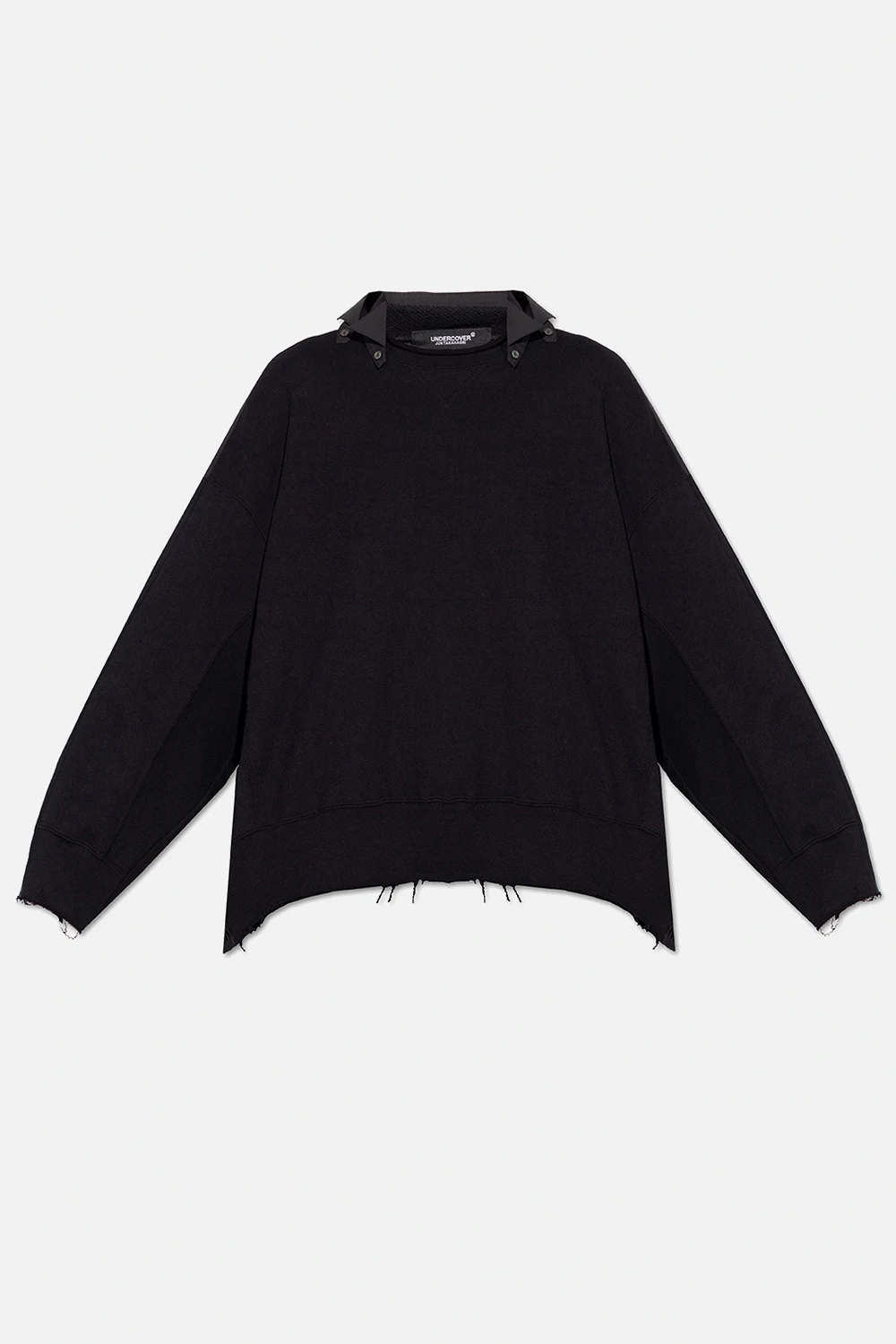 Sweatshirt with shirt insert