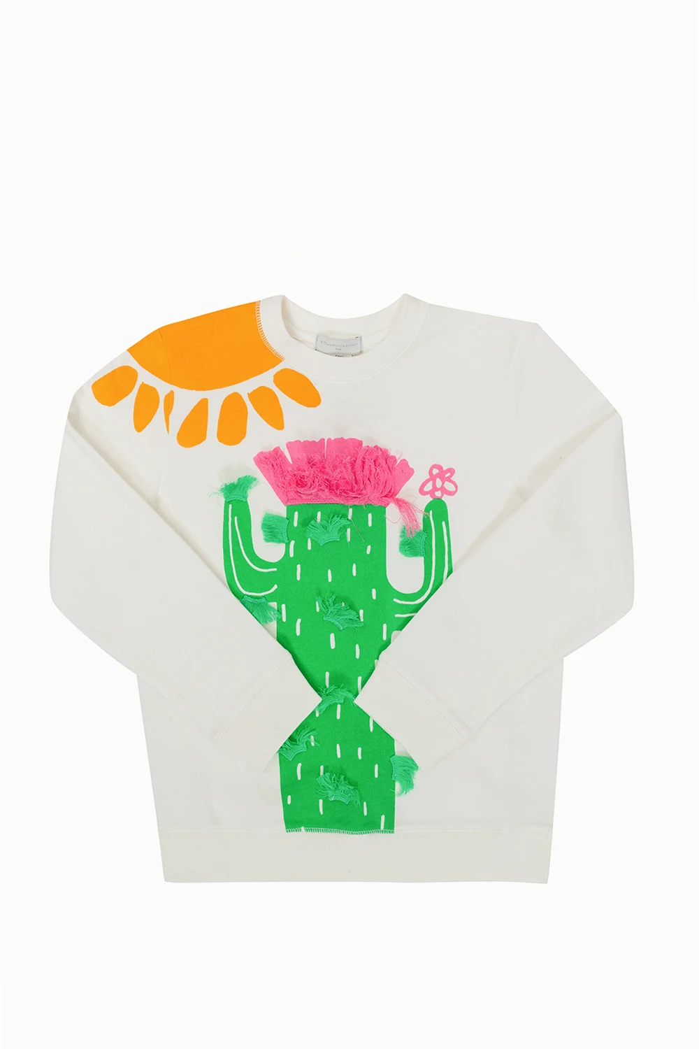 Sweatshirt with floral-motif