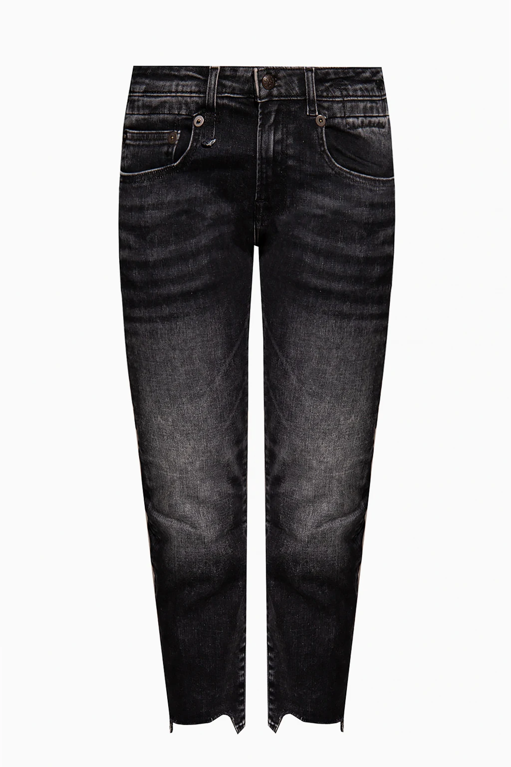 Raw edge jeans