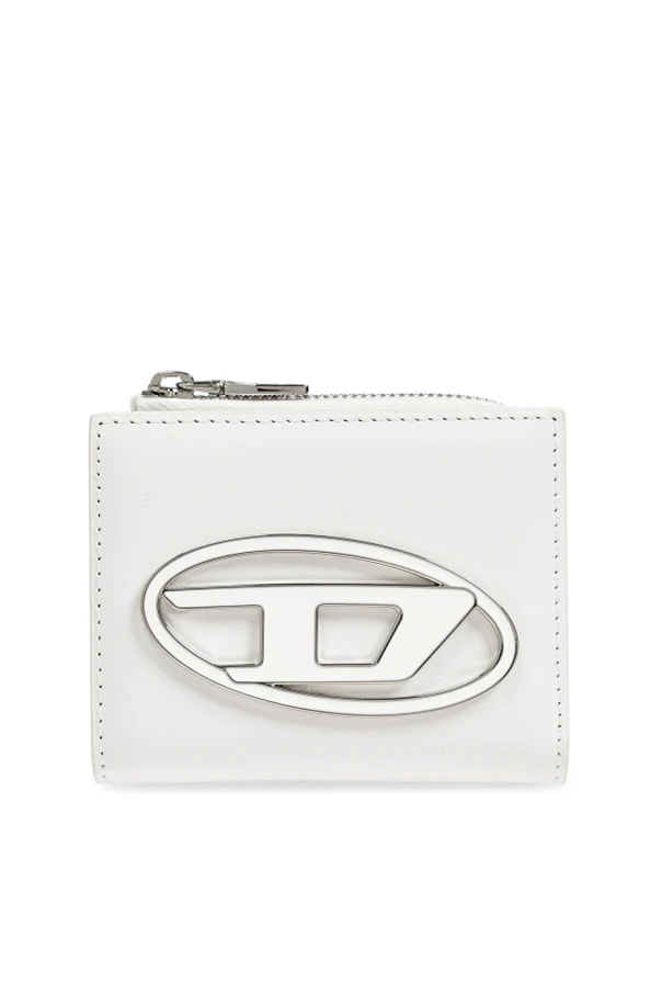 BIAŁY  Portfel `1DR CARD HOLDER ZIP L`
