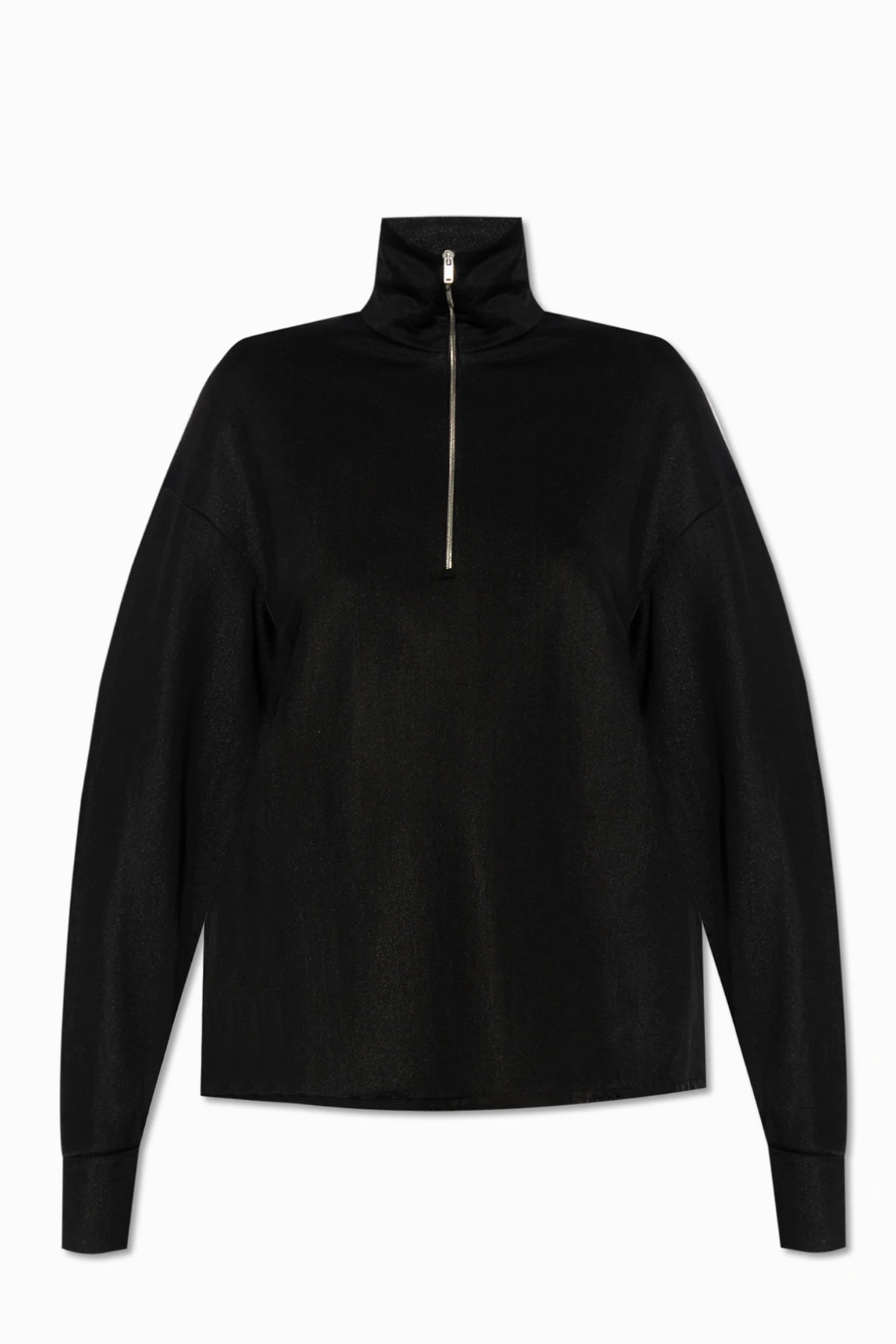 Sweatshirt with standing collar