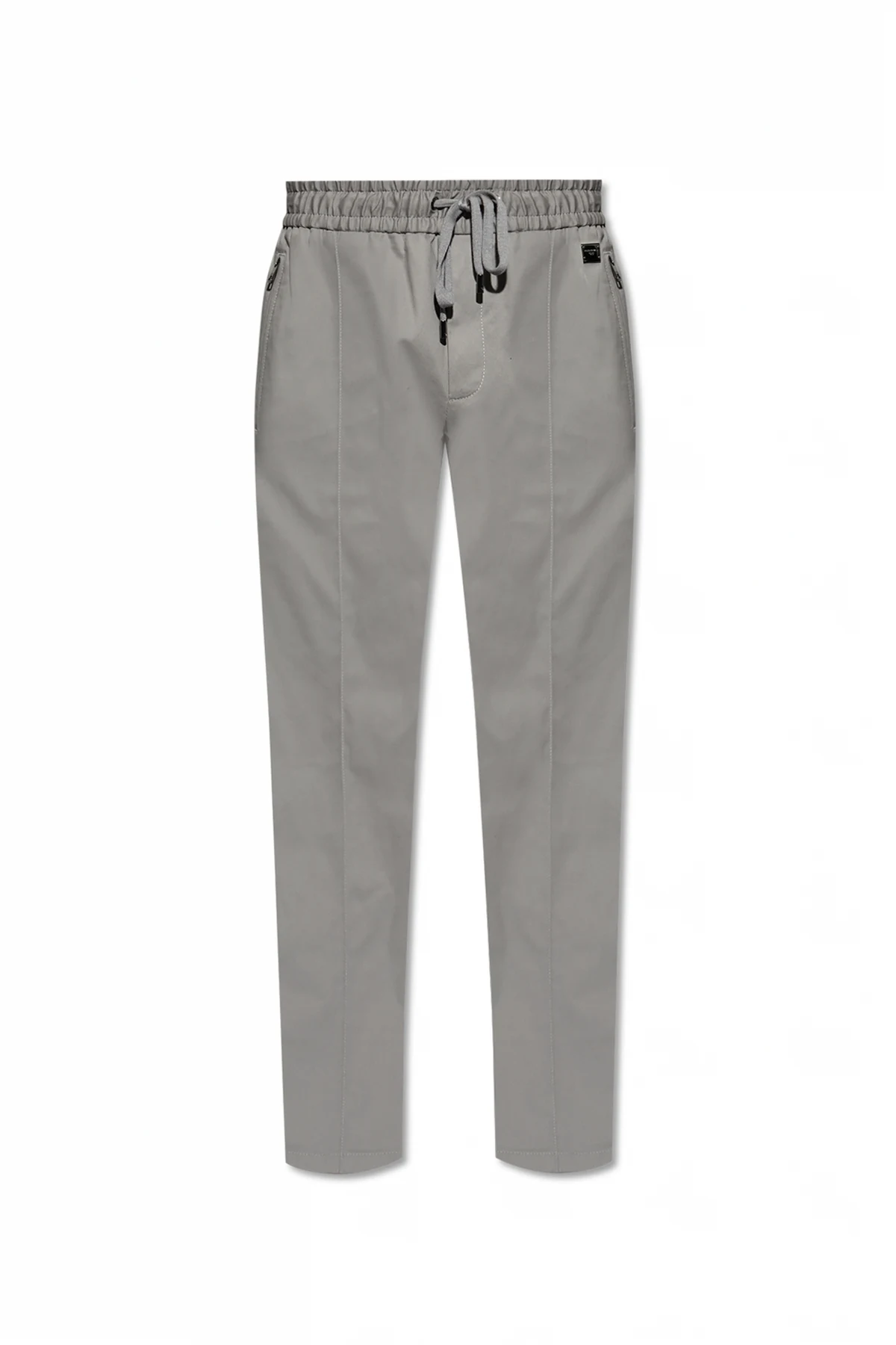 GREY Pants with stitching on the legs