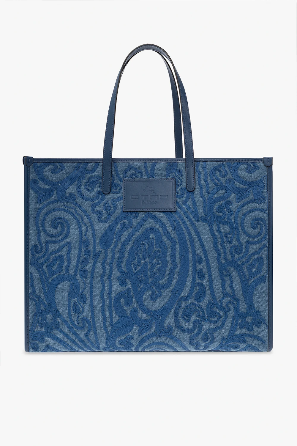 Embroidered shopper bag
