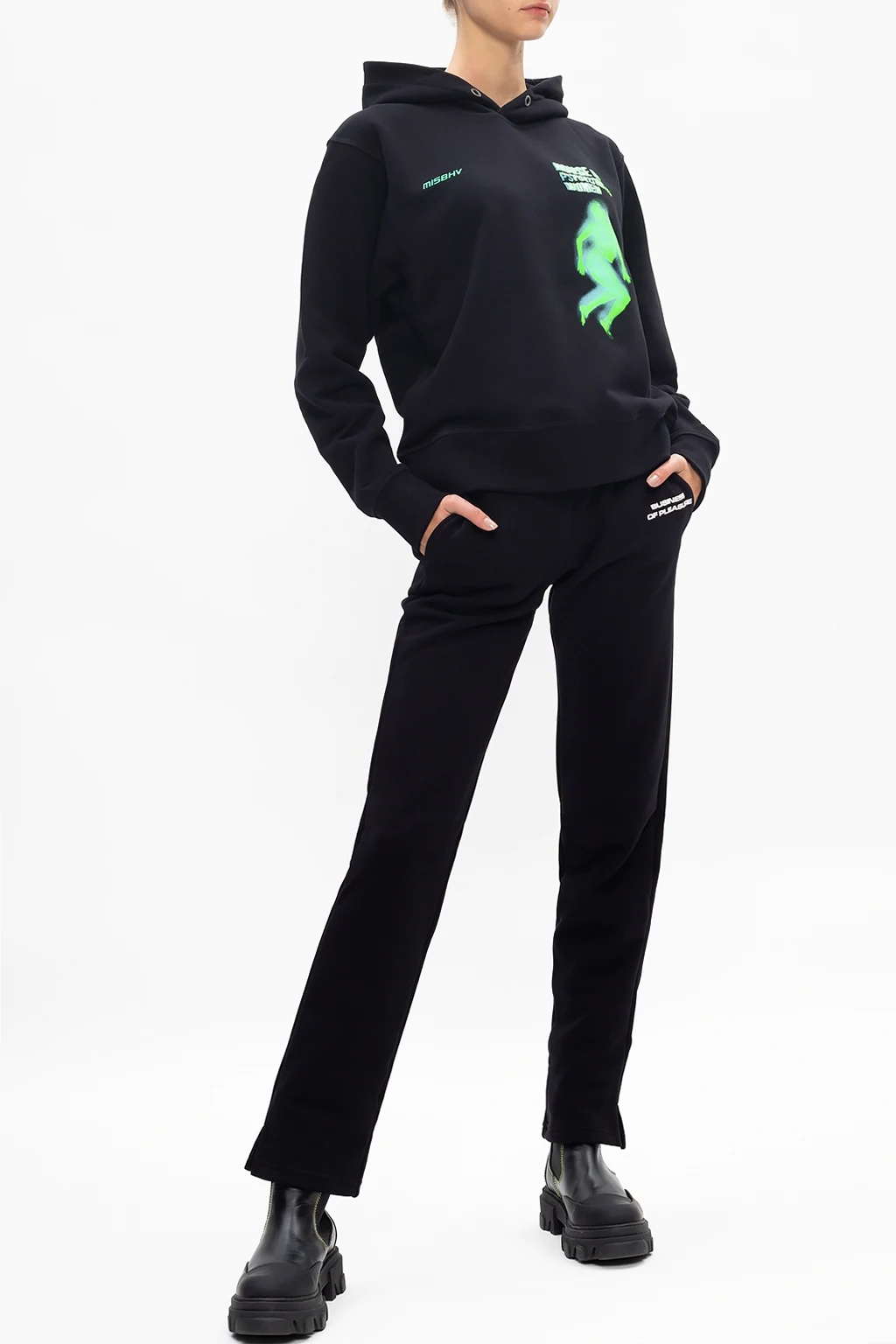 Spodnie dresowe z logo 'Business of pleasure'