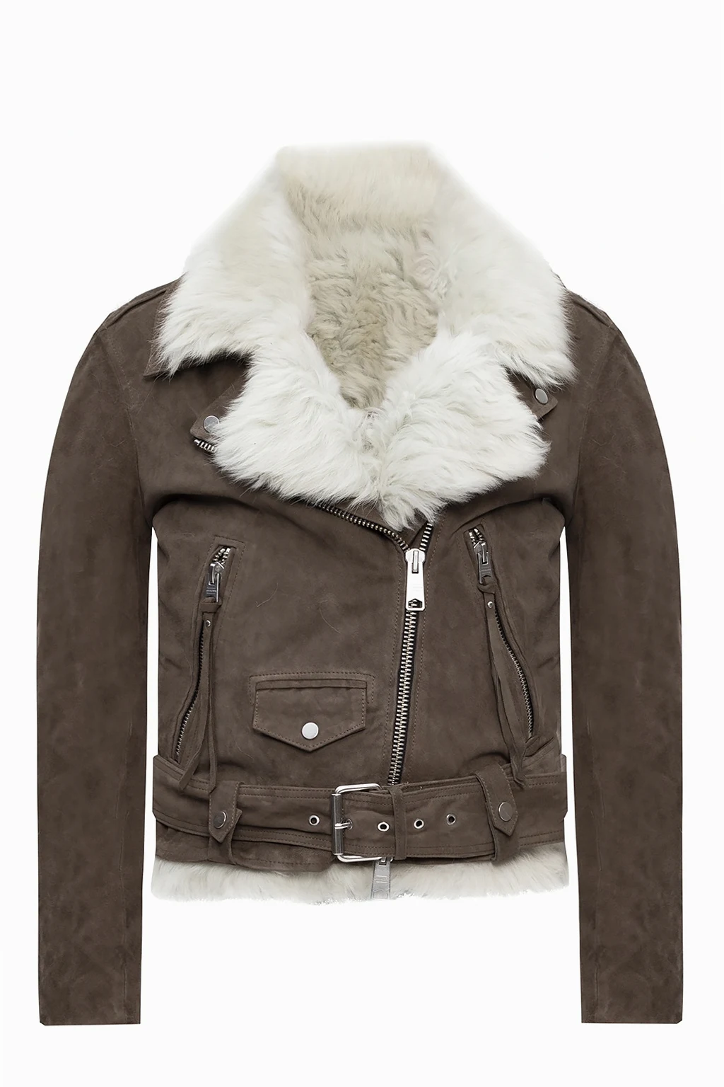 'Luna' leather biker jacket