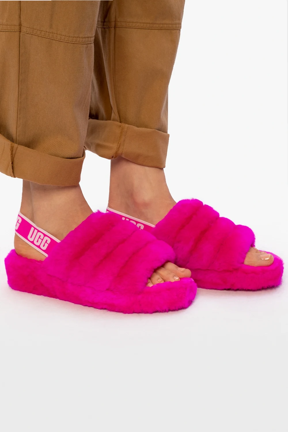 Futrzane sandały 'W Fluff Yeah Slide'