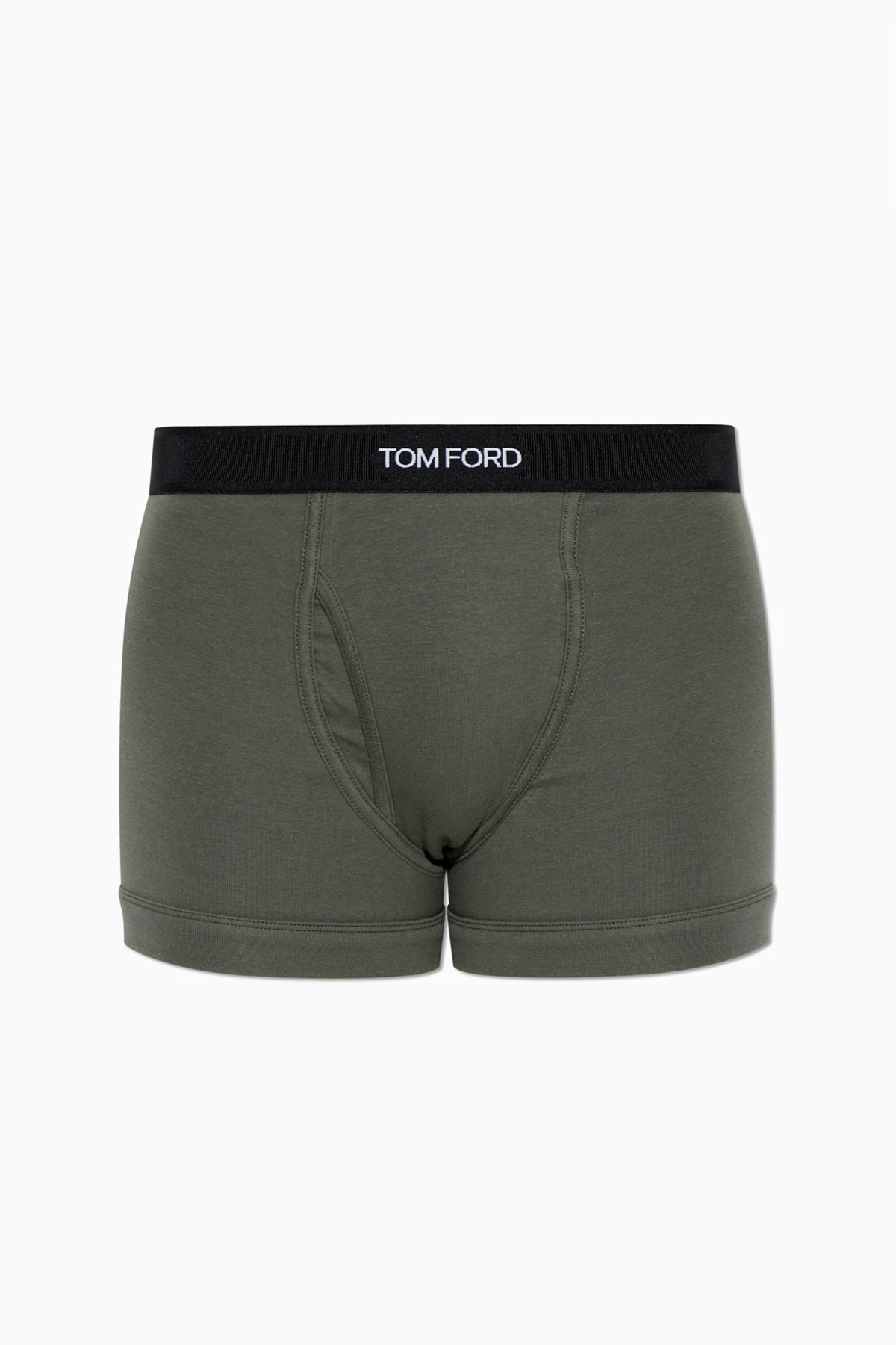 ZIELONY Bokserki z logo