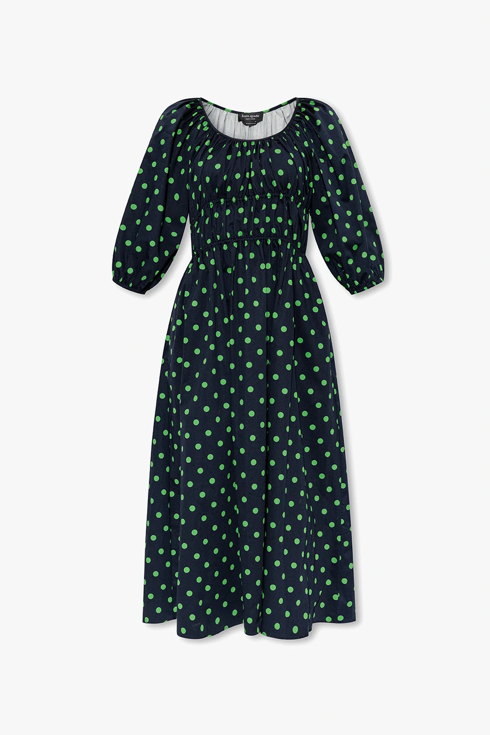 Dress with dotted pattern