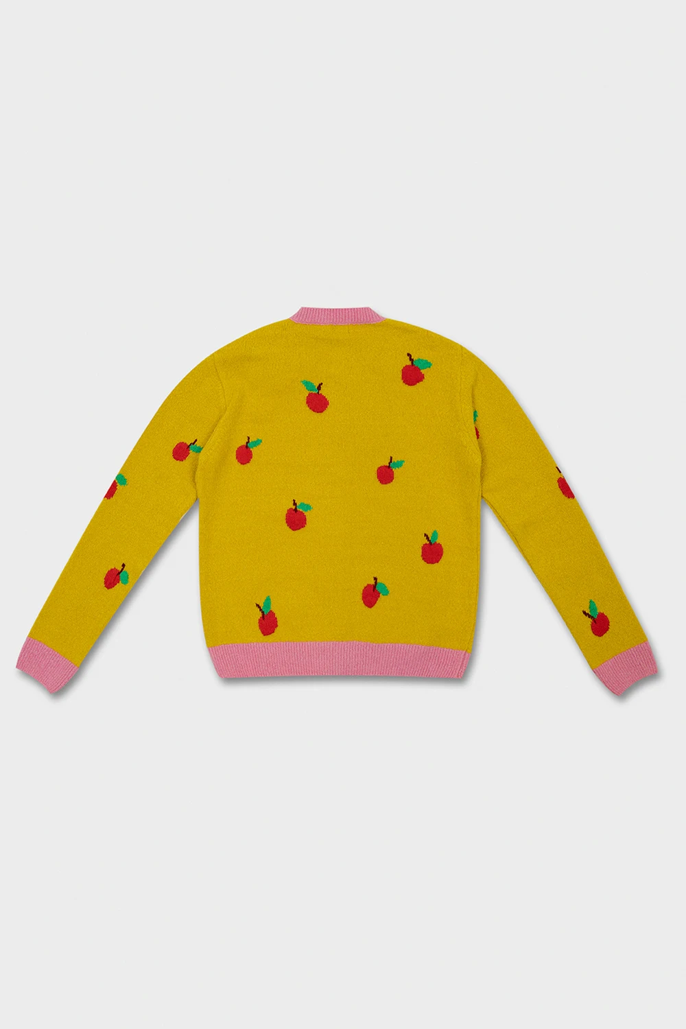 Cardigan with fruit motif