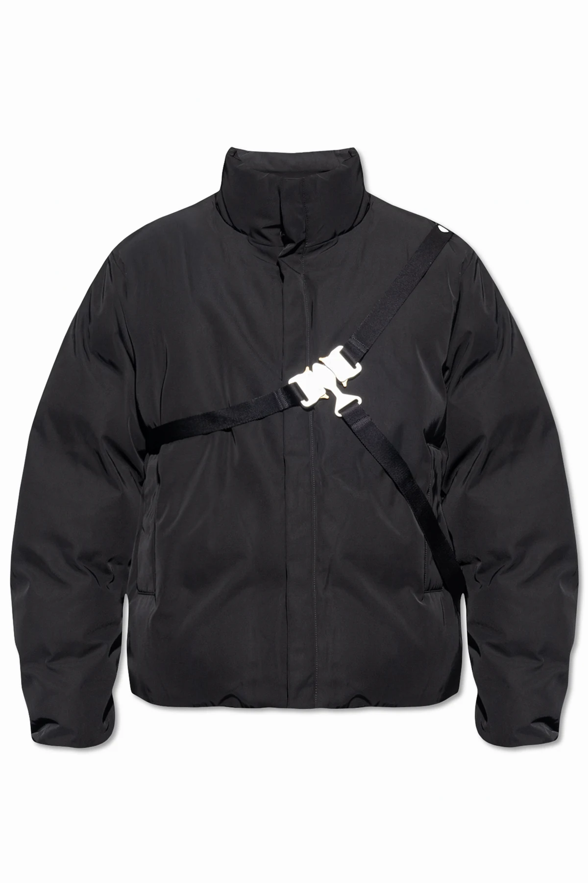 Jacket with stand collar