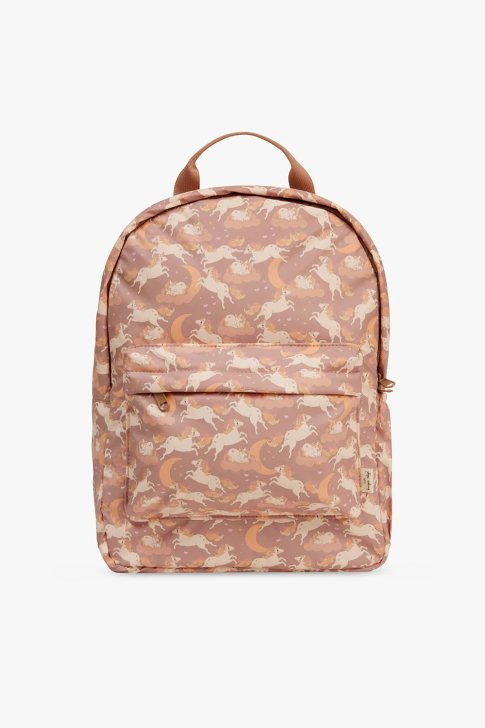 Backpack with unicorn motif