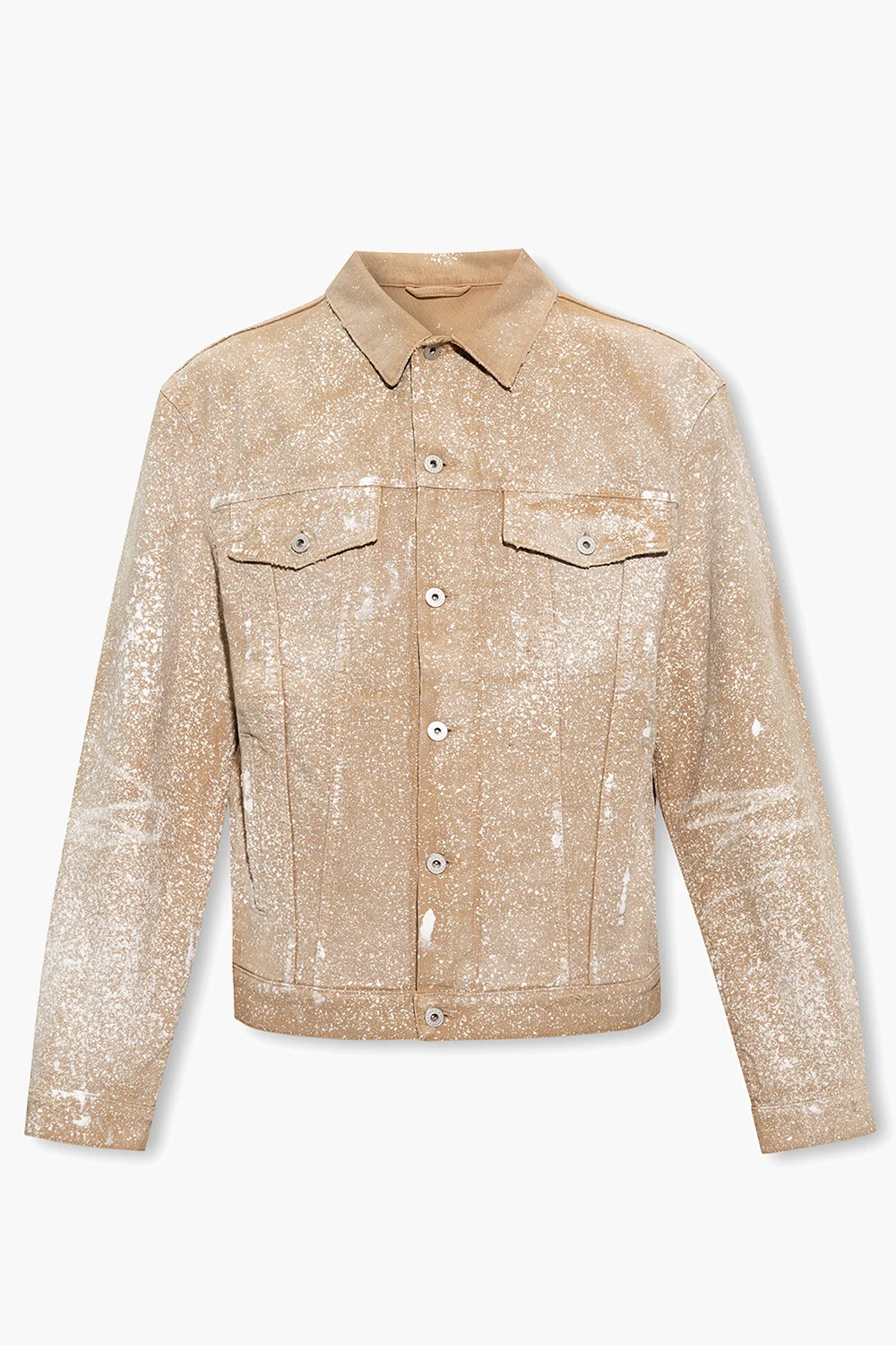 Jacket with paint splatter effect
