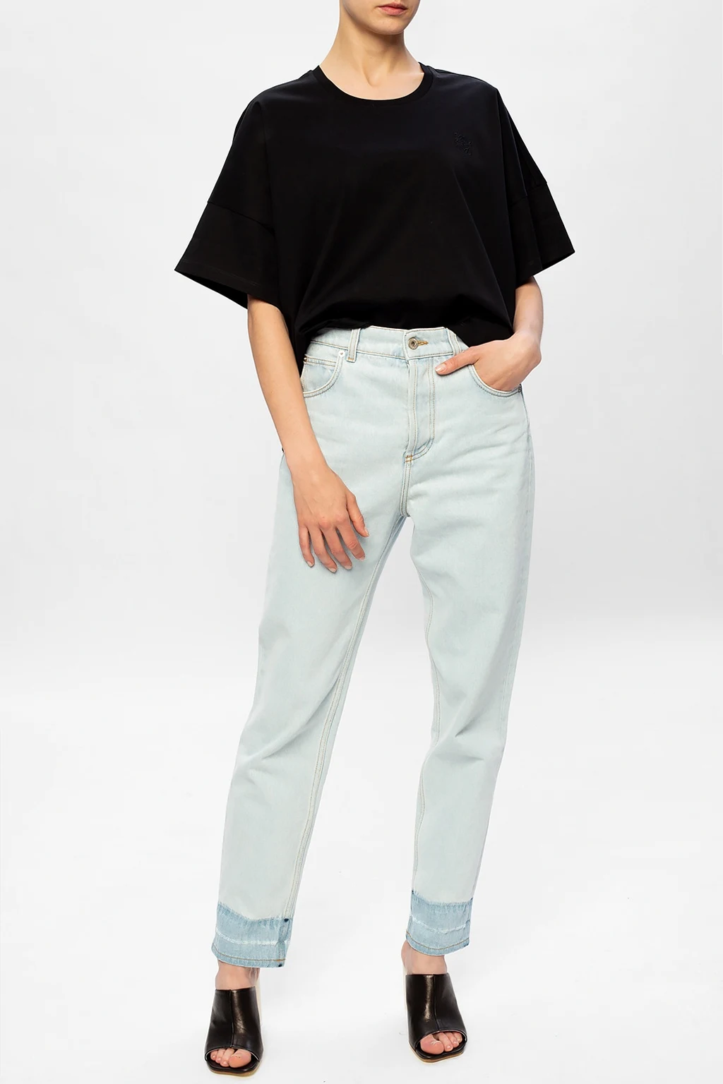T-shirt typu ‘oversize’ z logo