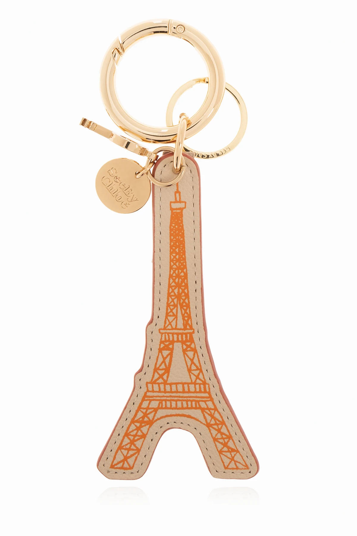 Keyring with Eiffel tower motif