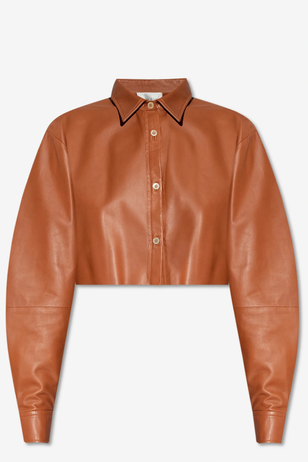 Krótka skórzana koszula