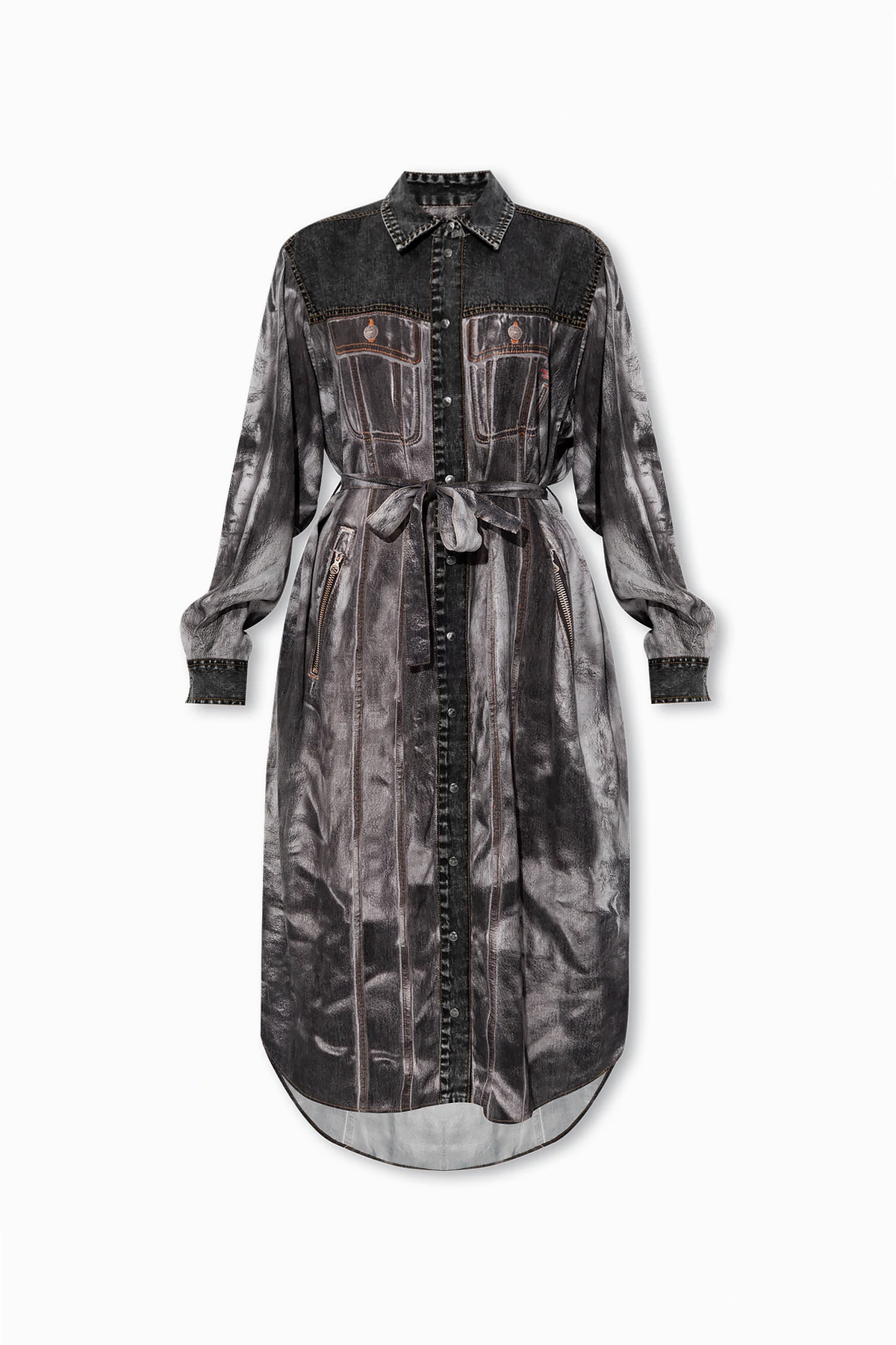 GREY ‘D-ANISH-A’ dress with collar