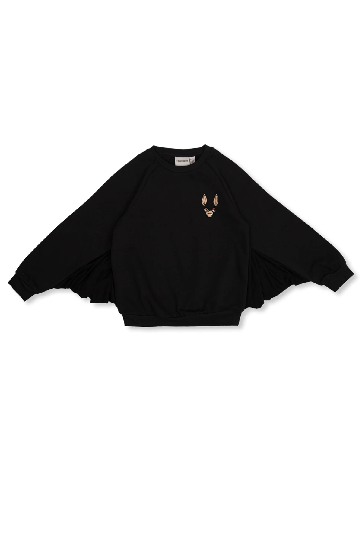 Cotton sweatshirt with bat wings