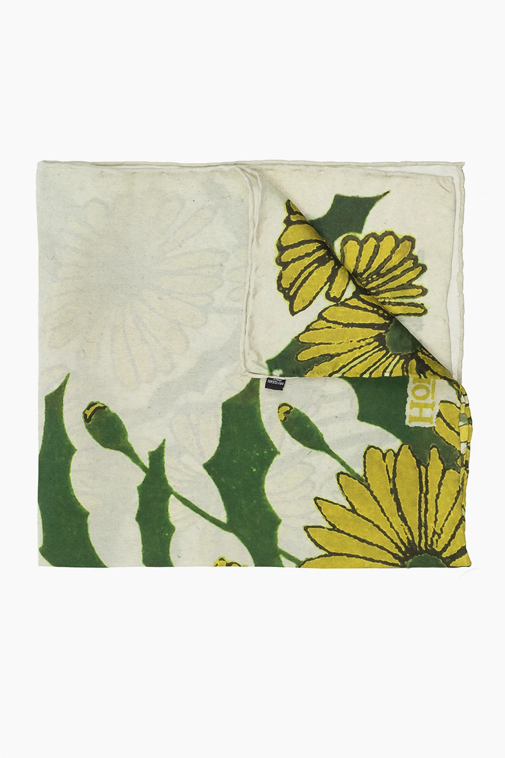 Silk shawl with logo