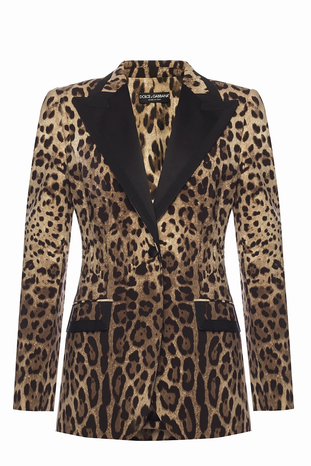 Leopard-printed blazer