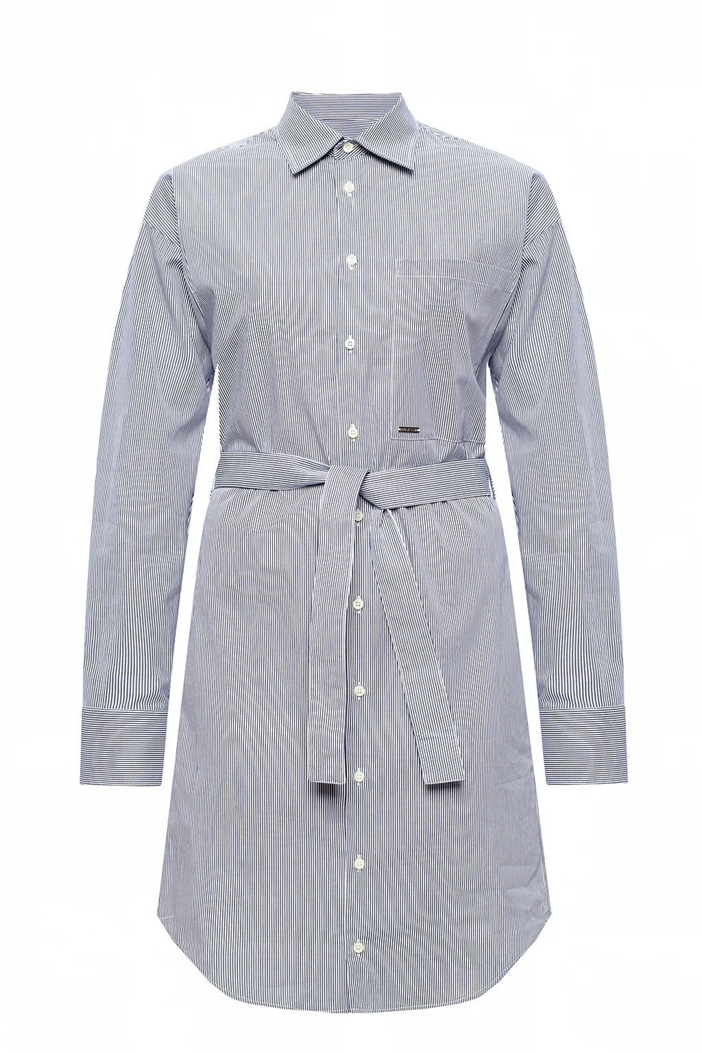 Patterned shirt dress