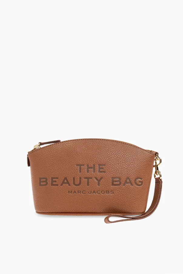 SCHWARZ Kosmetiktasche aus Leder