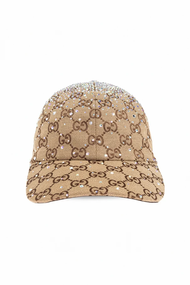 BEIGE Kappe mit glänzenden Applikationen