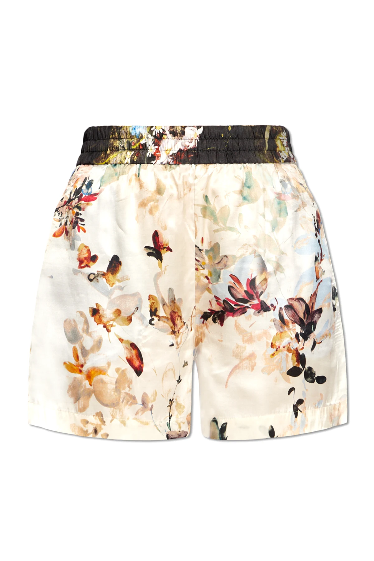 ‘Merci’ panelled shorts