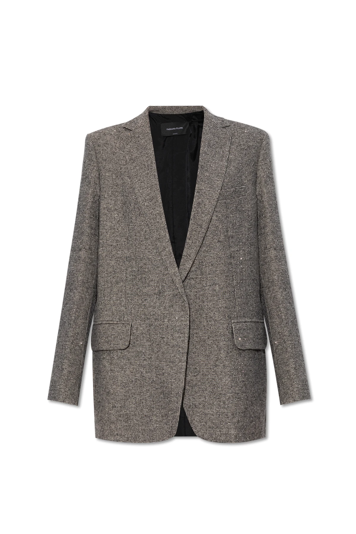 Blazer with sparkling studs